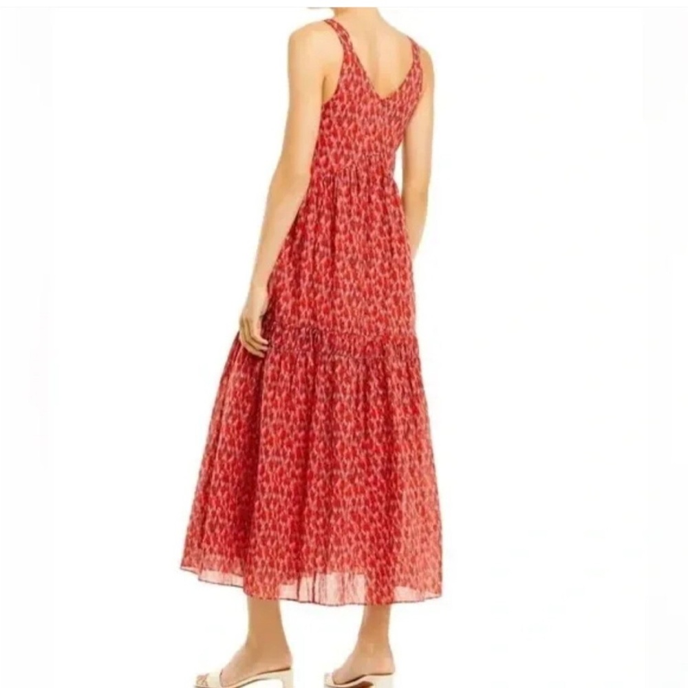 Joie Bondi Tiered Maxi Dress Ref and Pink Women’s Size Small - Picture 2 of 2